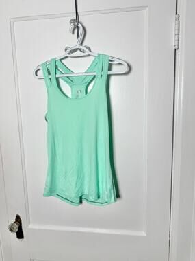 AVIA Athletic Tank Top Racerback Light Green Running Yoga Activewear Women's S